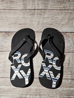 Roxy Vista Black Flip Flop Sandals